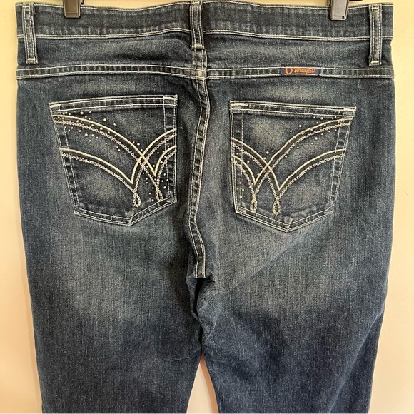 Wrangler Q Baby Jeans Size 9/10 X 36 Blue Womens Denim Boot Cut Western Cowgirl - Picture 9 of 12
